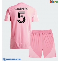 Fotballdrakt Barn Inter Miami Casemiro #5 Hjemmedraktsett 2026-27 Kortermet (+ Korte bukser)